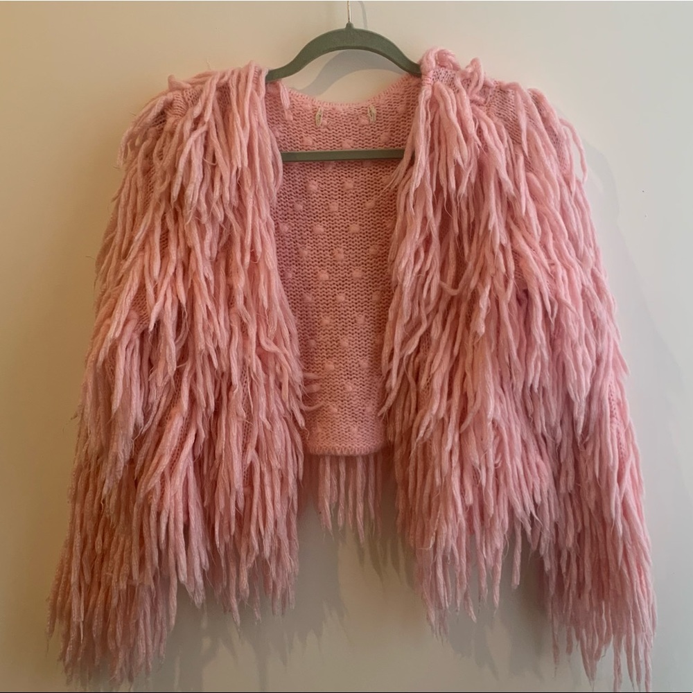 Lovers and Drifters Pink Shag Jacket